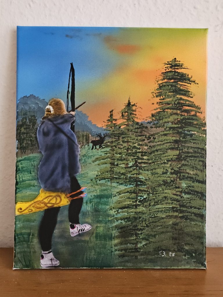 airbrush kunst 1 Auftragsarbeit auf Leinen/Keilrahmen
